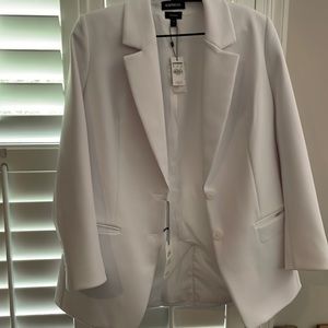 White long blazer